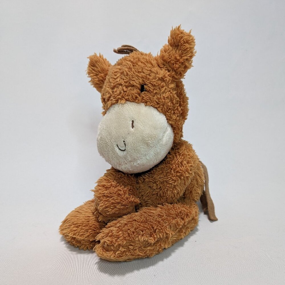 Baby G Gund Brown Take Along Fuzzy Horse Stuffed Animal Plush Toy Lovie Stuffie